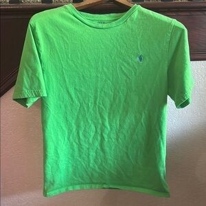 Polo by Ralph Lauren Vibrant Green Tee Mens 18-20 Years Old Fits Like Adult SML